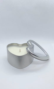 Travel Tin Heart Shape Candle