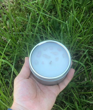 Travel Tin Candle - Round with window