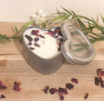 Travel Tin Heart Shape Candle